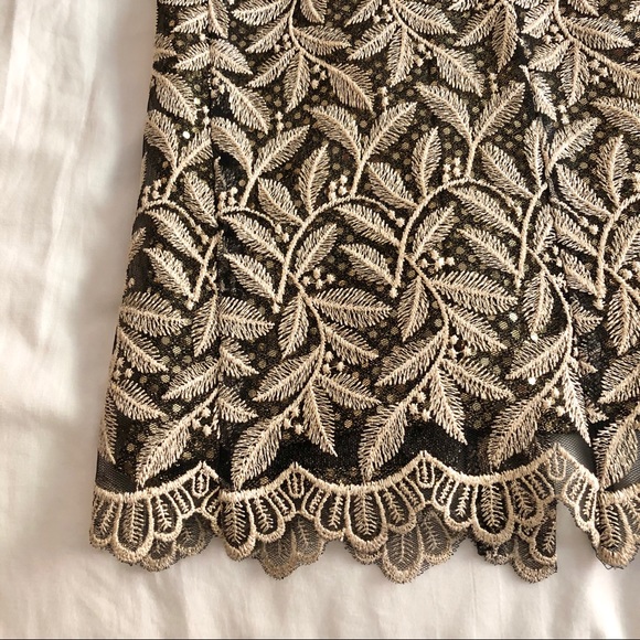 Gold vintage sequin evening gown - Picture 5 of 7